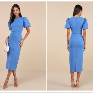 NWT Lulu’s Sky Blue Dress